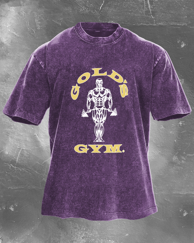 Strong Man Gym Men's washed T-shirt
