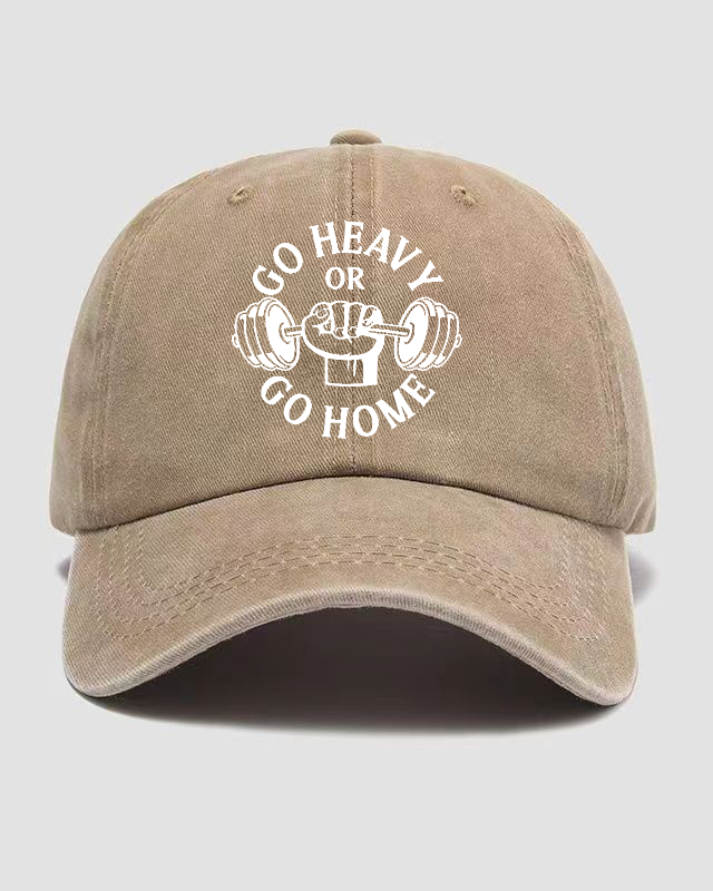 GO HEAVY GO HOME Washed Cap