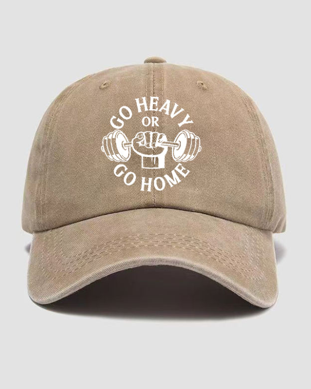 GO HEAVY GO HOME Washed Cap