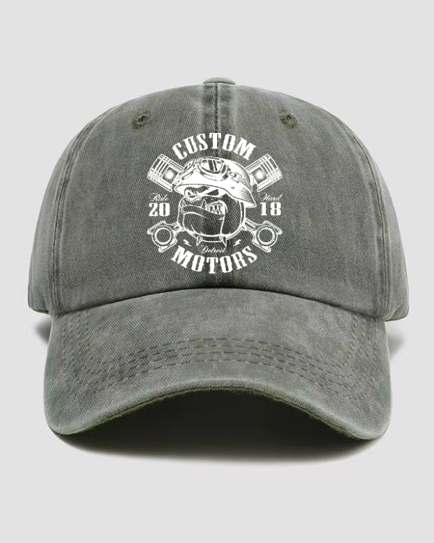 Custom Motors Washed Cap