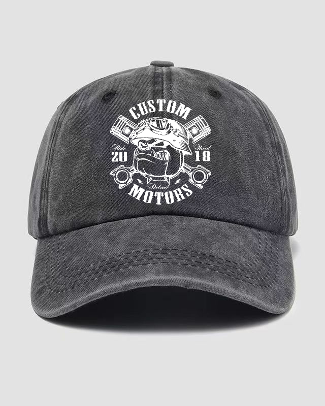 Custom Motors Washed Cap