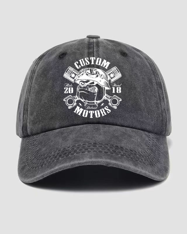 Custom Motors Washed Cap