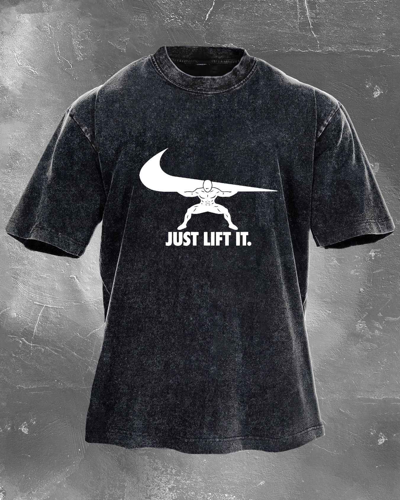 Just Lift It Men's washed T-shirt