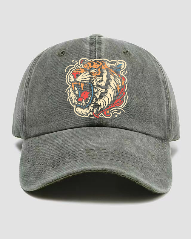 Tiger Washed  Cap