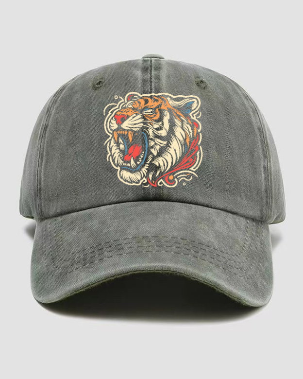 Tiger Washed  Cap