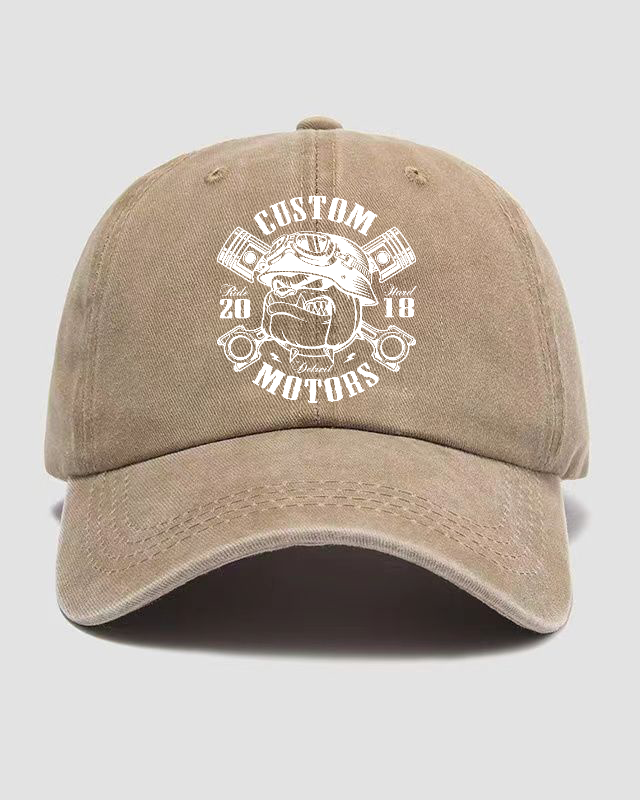 Custom Motors Washed Cap
