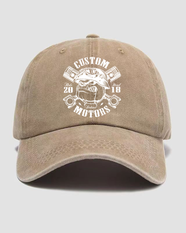 Custom Motors Washed Cap