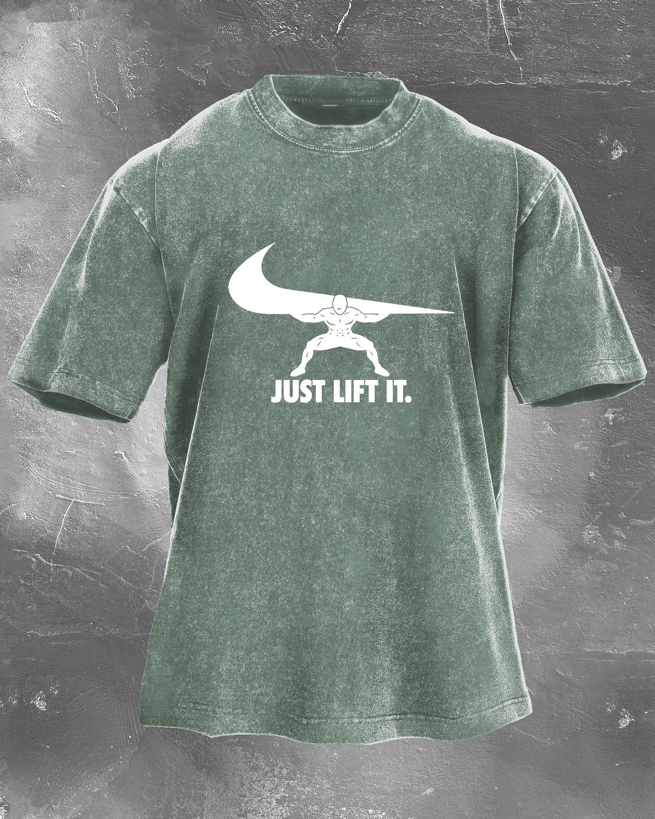 Just Lift It Men's washed T-shirt