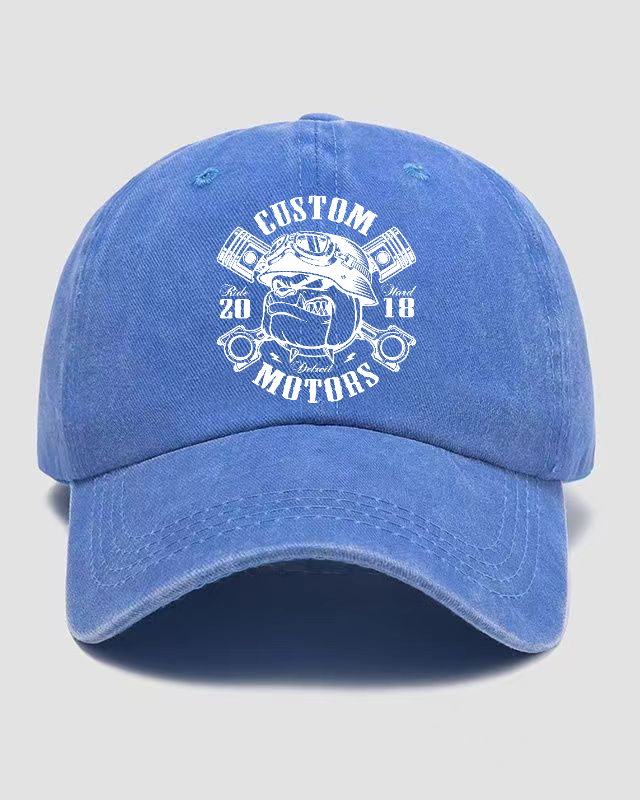 Custom Motors Washed Cap