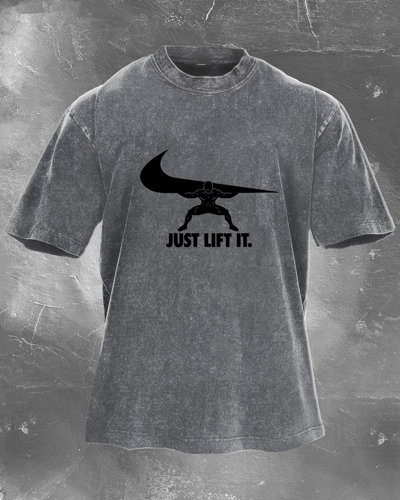 Just Lift It Men's washed T-shirt