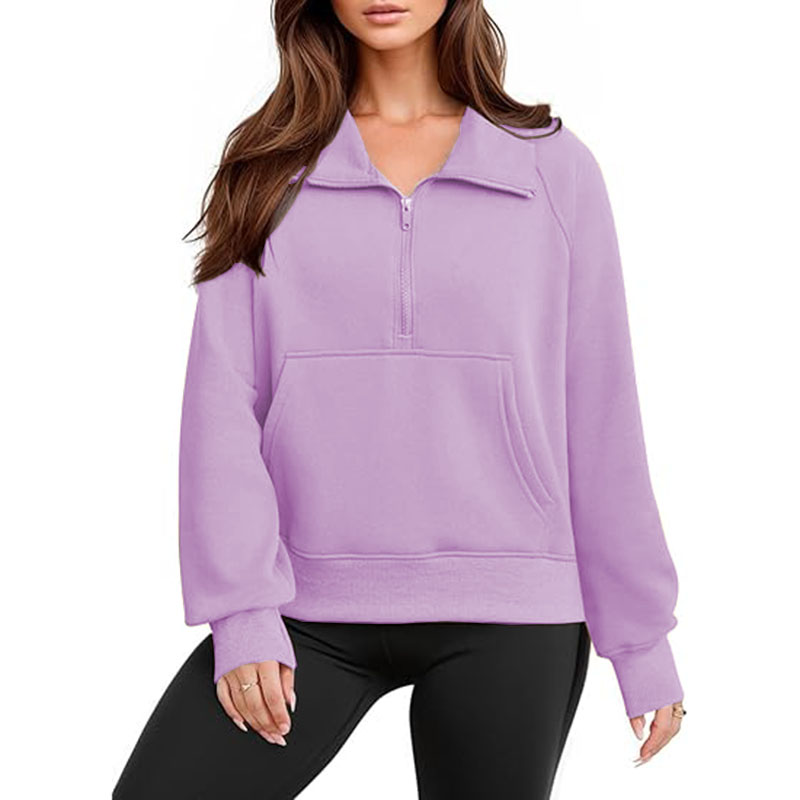  8 Colors Women Stretch Sweatershirt Not Fleece Sports Hoodie Jacket