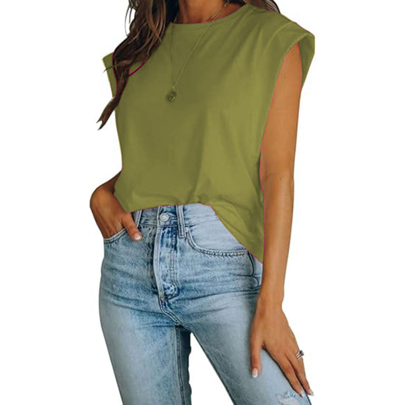 Women Vest Crop Vintage Sleeveless Elastic Chiffon Waistcoat