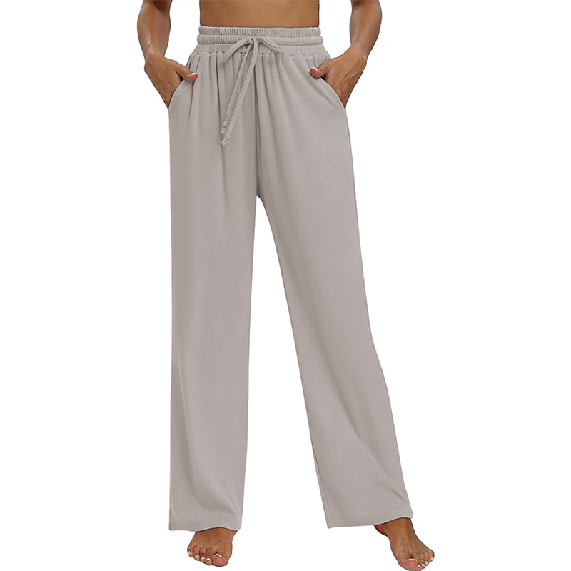 Women’s Wide Leg Sweatpants High Waisted Baggy Flared Pants