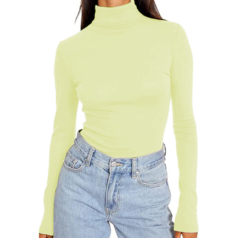 Womens Long Sleeve Shirts Fall Fashion Tops Basic Layer Slim Fit