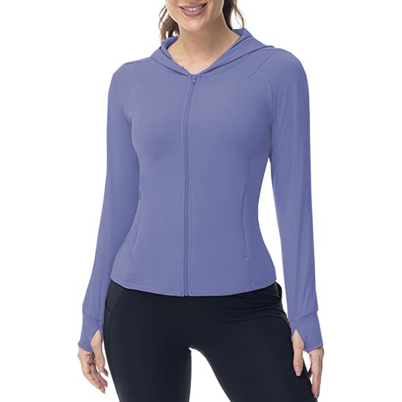 Women Full Zip Hoodie Lightweight Athletic Jackets 