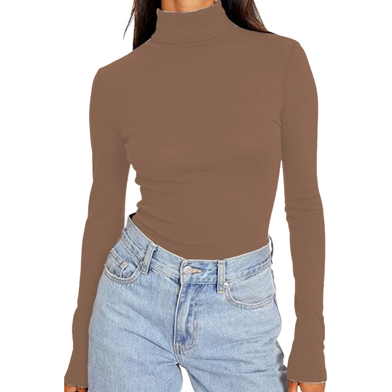 Women's Turtleneck Long Sleeve Fall Slim Fit Soft Thermal Underwear