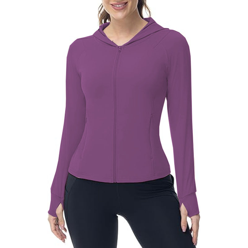 Women Full Zip Hoodie Lightweight Athletic Jackets 