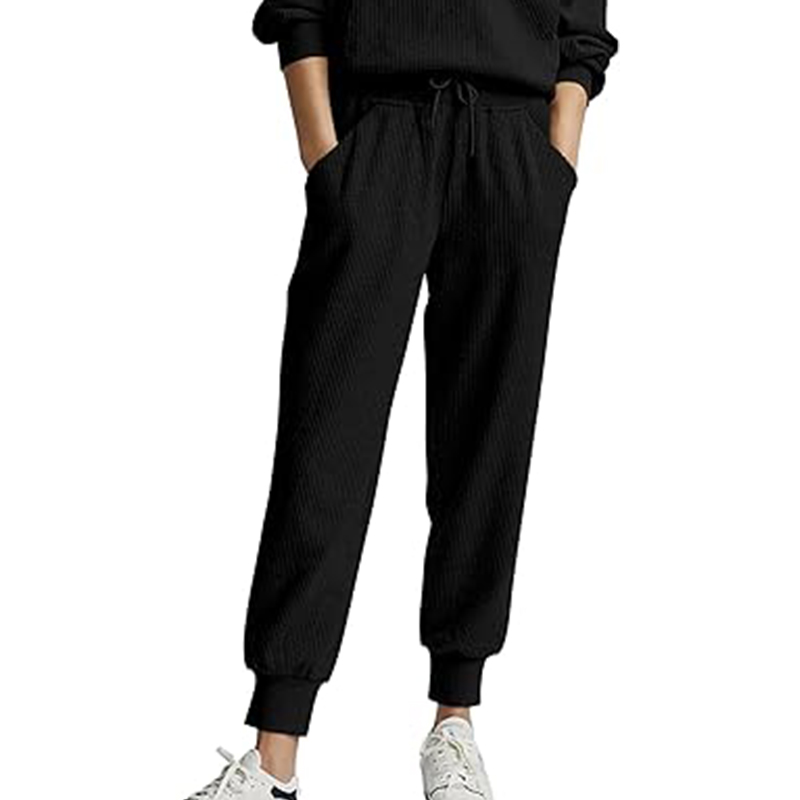 Womens 2 Piece Sweatsuits Set Long Sleeve Pullover Joggers Sweatpants