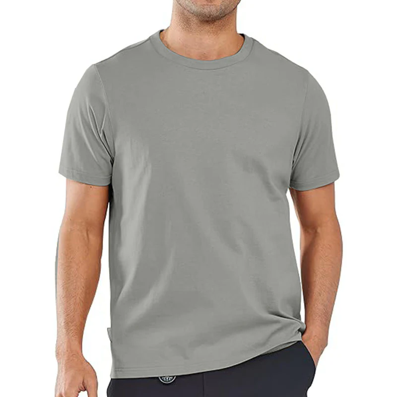 Mens T Shirt Short Sleeve Crew Neck Soft Fitted Tees Classic Tshirts