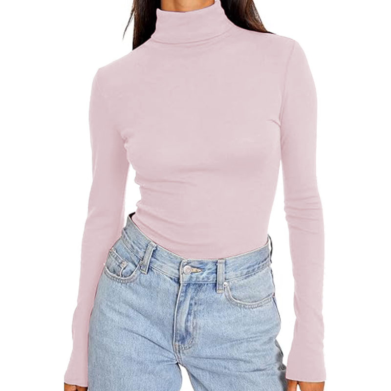 Womens Long Sleeve Shirts Fall Fashion Tops Basic Layer Slim Fit