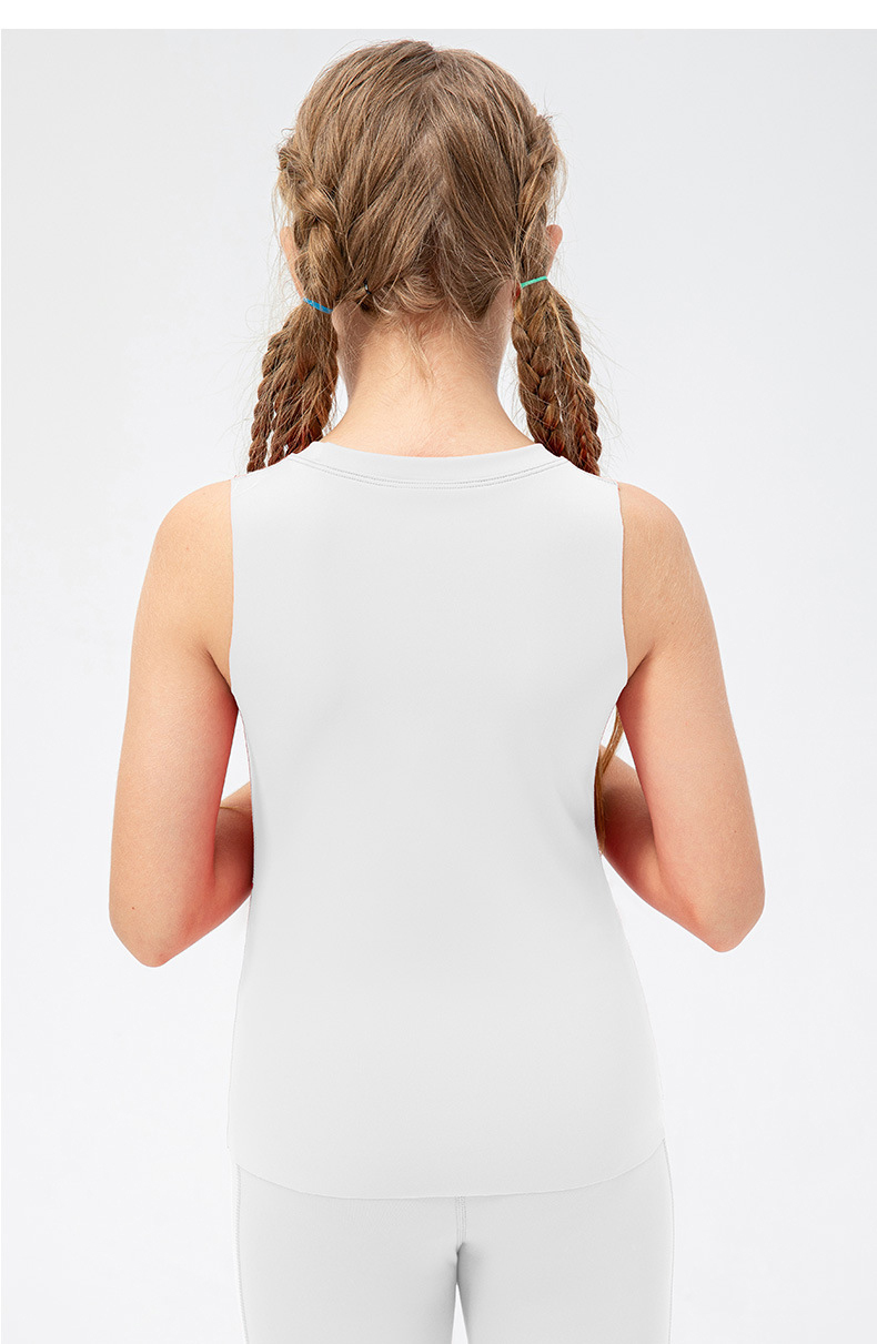 Girls Kid Cute Quick Dry Breathable Stretch Vest Kids Tank Top Children Yoga Sports Dance Tank Top Sleeveless Shirts