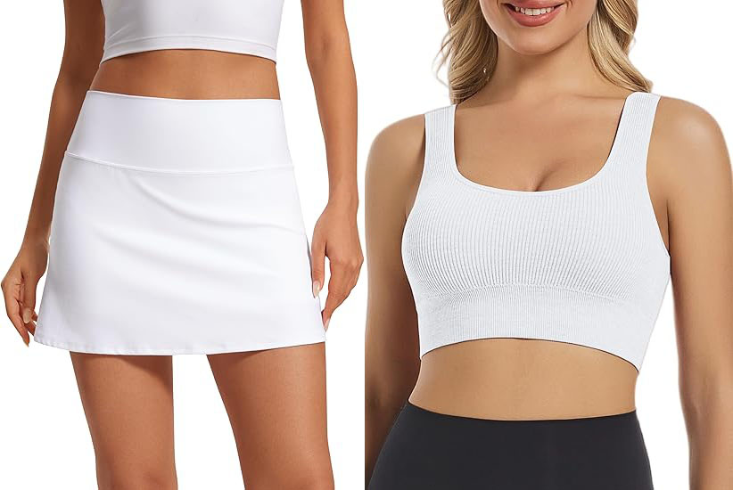 Women's Sleeveless Tank Top Skirt Summer 2 Piece Dress