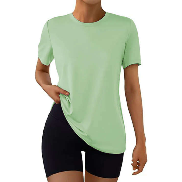 Womens Summer T Shirts Fashion Workout Tops