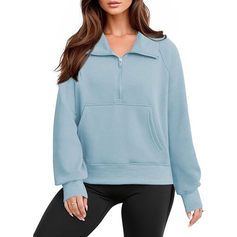  8 Colors Women Stretch Sweatershirt Not Fleece Sports Hoodie Jacket