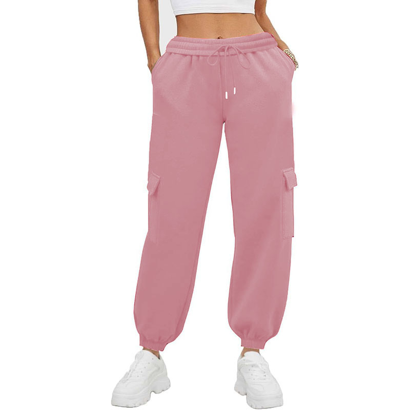 Pants High Waist Straight Leg Pants Casual Down Trousers with Pockets