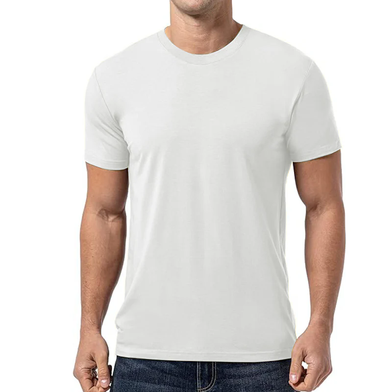 2025 Mens T-Shirts Regular-Fit Short-Sleeve Crewneck