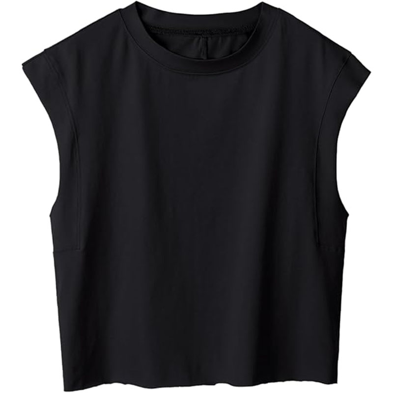 5 Colors NWT 2024 Short Sleeve Sport Vest Women Loose Fit Plain Fitness Vest Breathable O-neck Gym Athletic Tank Tops