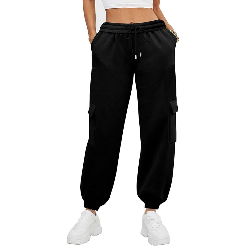 Pants High Waist Straight Leg Pants Casual Down Trousers with Pockets