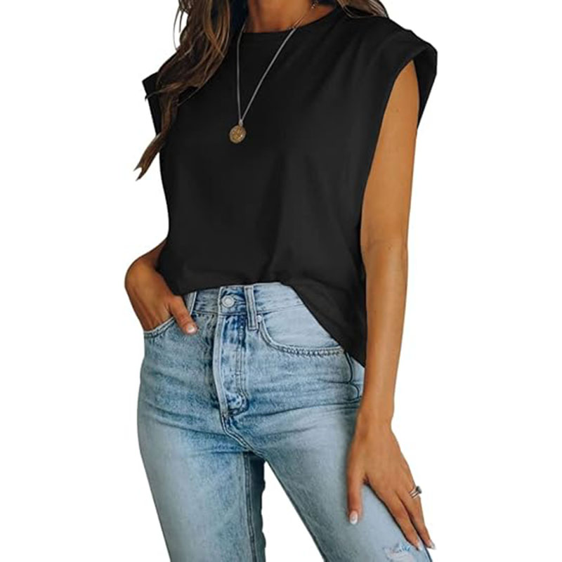 Women Vest Crop Vintage Sleeveless Elastic Chiffon Waistcoat