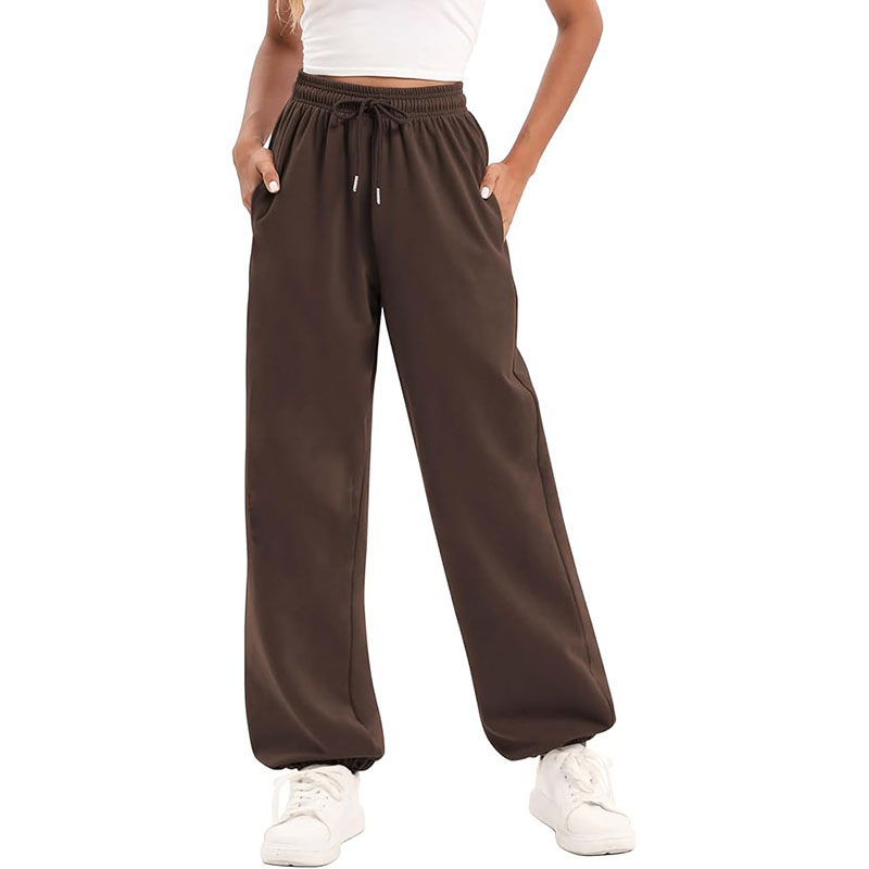 Women Casual Drawstring Sweat Pants Workout Athletic Joggers with Pockets