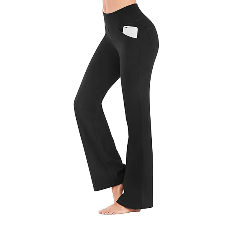 New Yoga Pants with Pockets for Women Wide Leg Pant