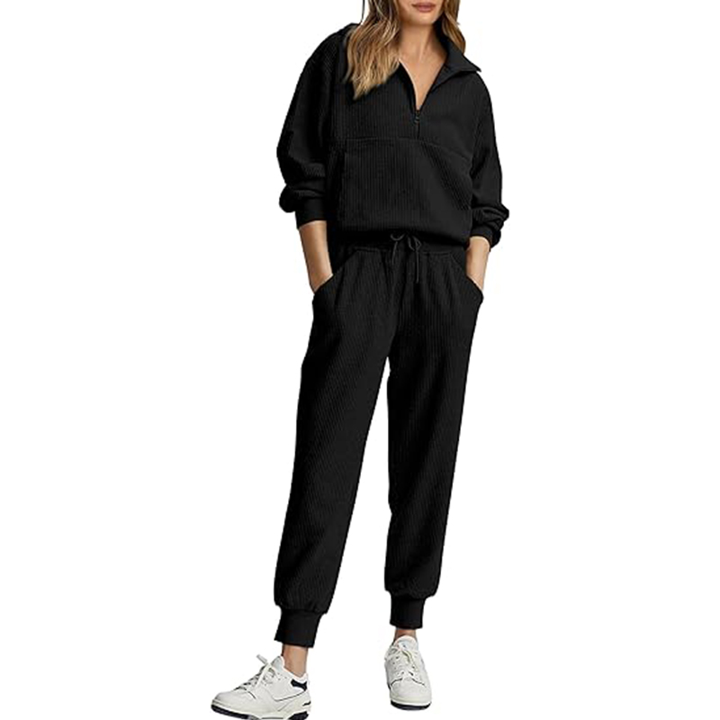 Womens 2 Piece Sweatsuits Set Long Sleeve Pullover Joggers Sweatpants