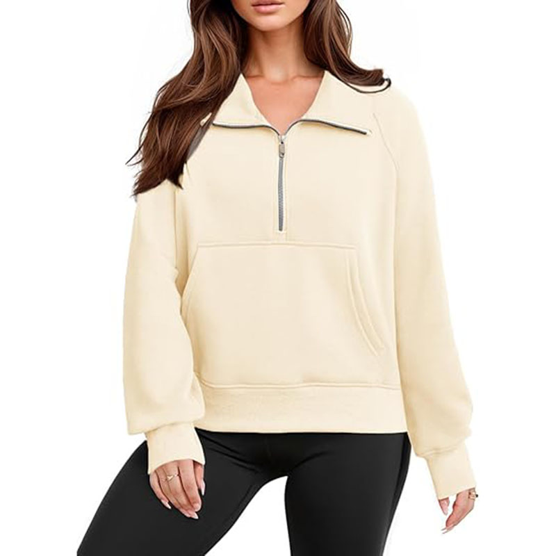  8 Colors Women Stretch Sweatershirt Not Fleece Sports Hoodie Jacket