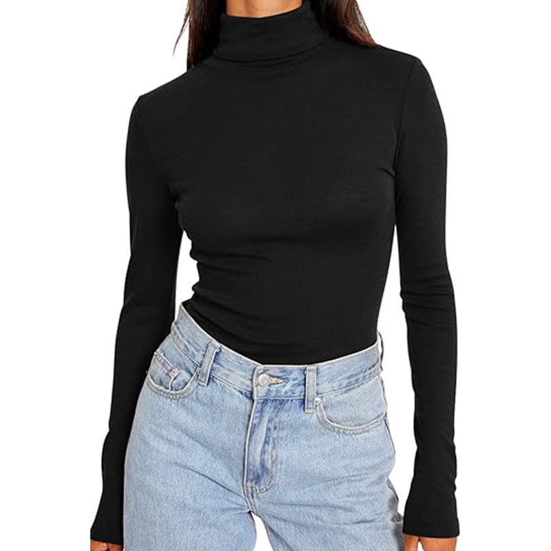 Women's Turtleneck Long Sleeve Fall Slim Fit Soft Thermal Underwear