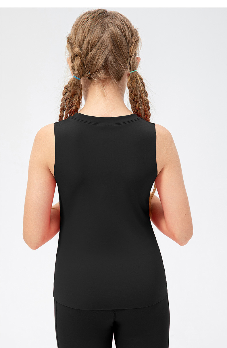Girls Kid Cute Quick Dry Breathable Stretch Vest Kids Tank Top Children Yoga Sports Dance Tank Top Sleeveless Shirts