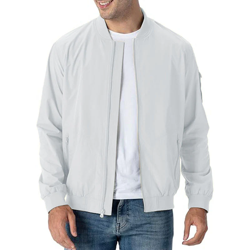 Men Jacket Lightweight Windbreaker Spring Fall Casual Jackets