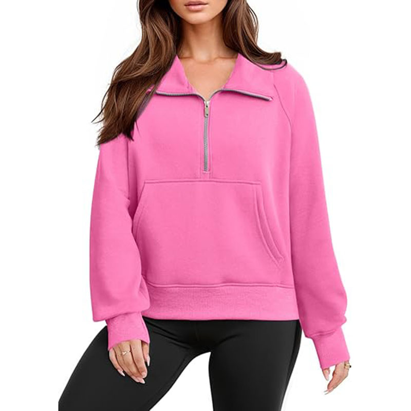  8 Colors Women Stretch Sweatershirt Not Fleece Sports Hoodie Jacket