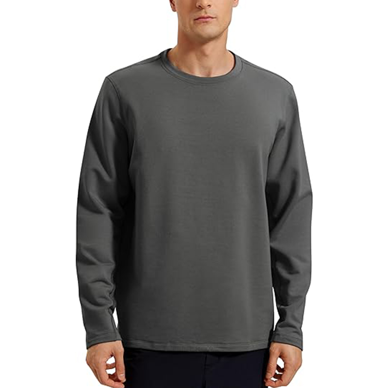 Fleece Crewneck Sweatshirt for Men Long Sleeve