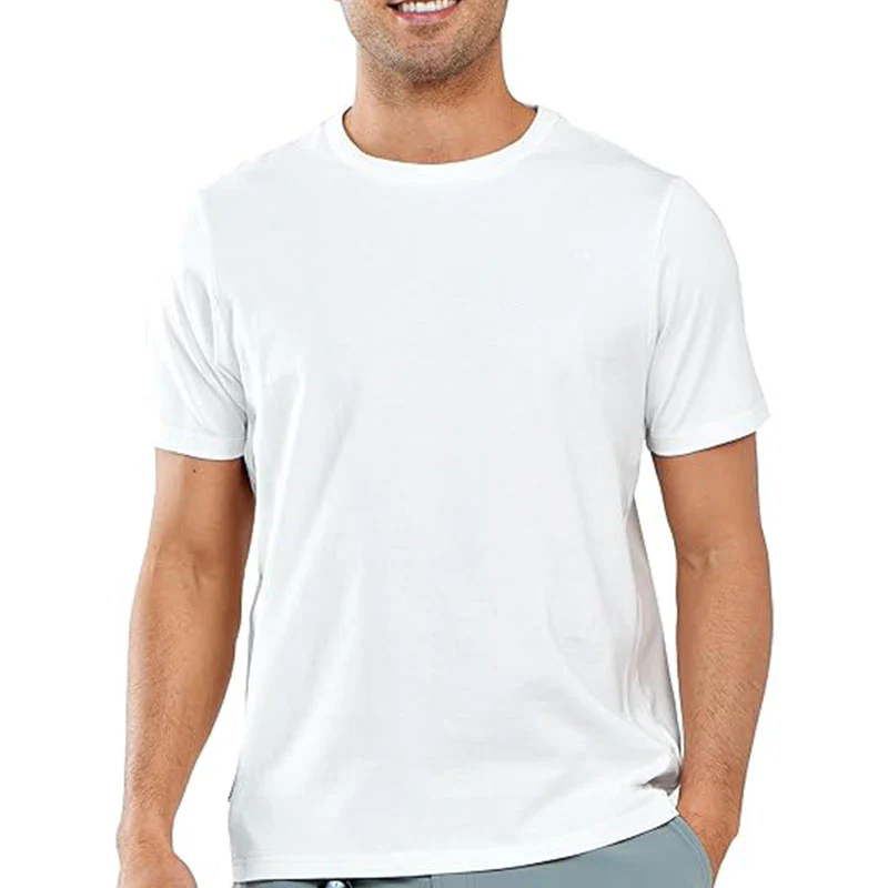 Mens Short Sleeve Crew Neck Soft Fitted Tees Classic Tshirts