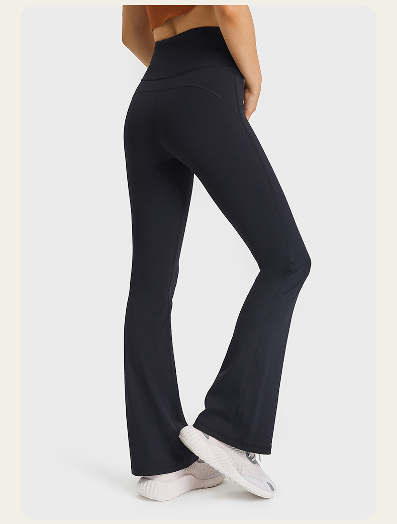 Women Wide Leg Yoga Pants High Waisted Workout Flare Leggings Casual