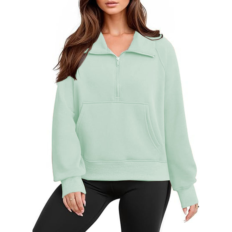  8 Colors Women Stretch Sweatershirt Not Fleece Sports Hoodie Jacket