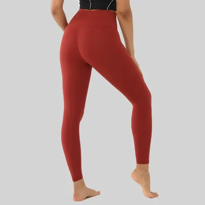 30 Colors Back Waist Pant Second Skin Feel Yoga Pants Women Squat Proof 4-Way Stretch Sport Gym Legging Fitness Tights