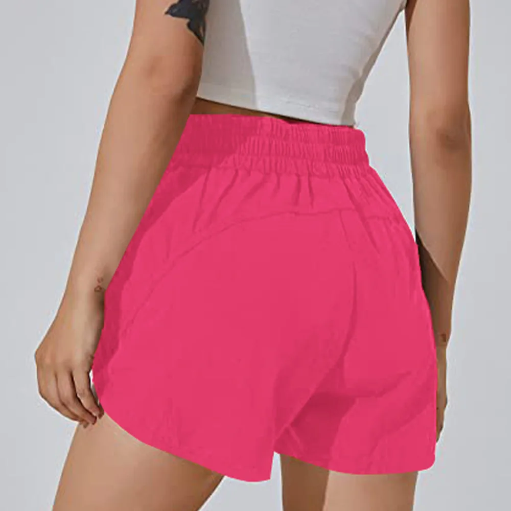 NWT 2023 Workout Shorts Athletic Gym Shorts Running Yoga Cotton Feeling Shorts for Women Girls with Phone Pockets