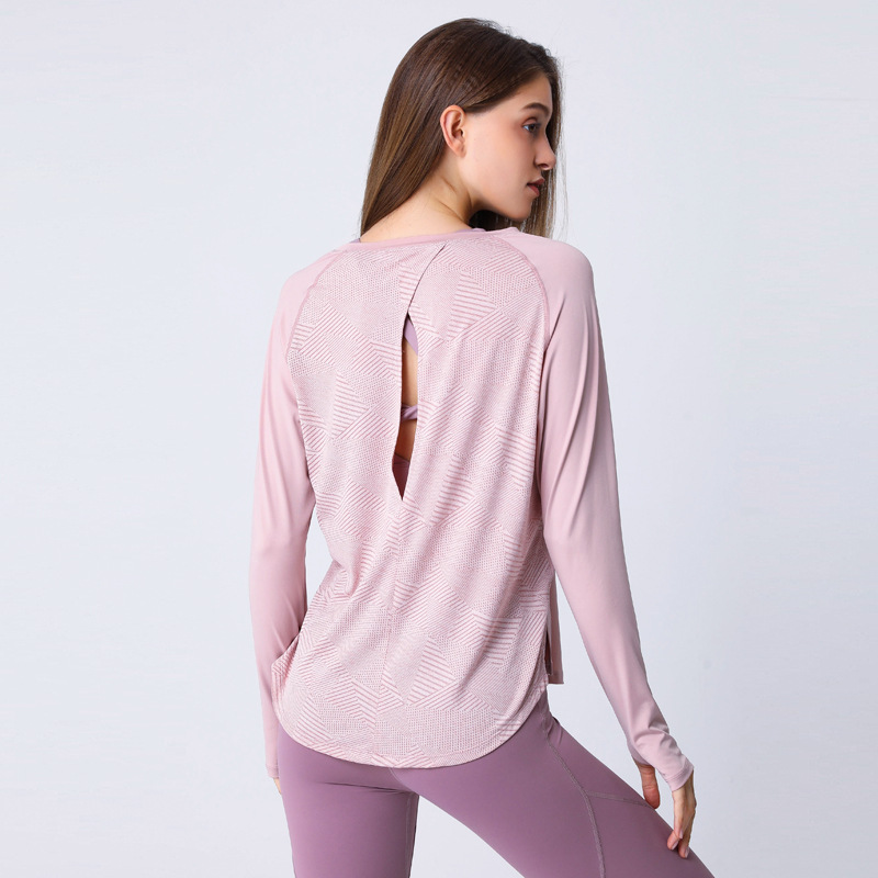 Women's Long Sleeve Loose Fitted Crewneck Solid Color Basic Tops