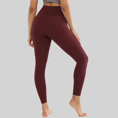 30 Colors Back Waist Pant Second Skin Feel Yoga Pants Women Squat Proof 4-Way Stretch Sport Gym Legging Fitness Tights