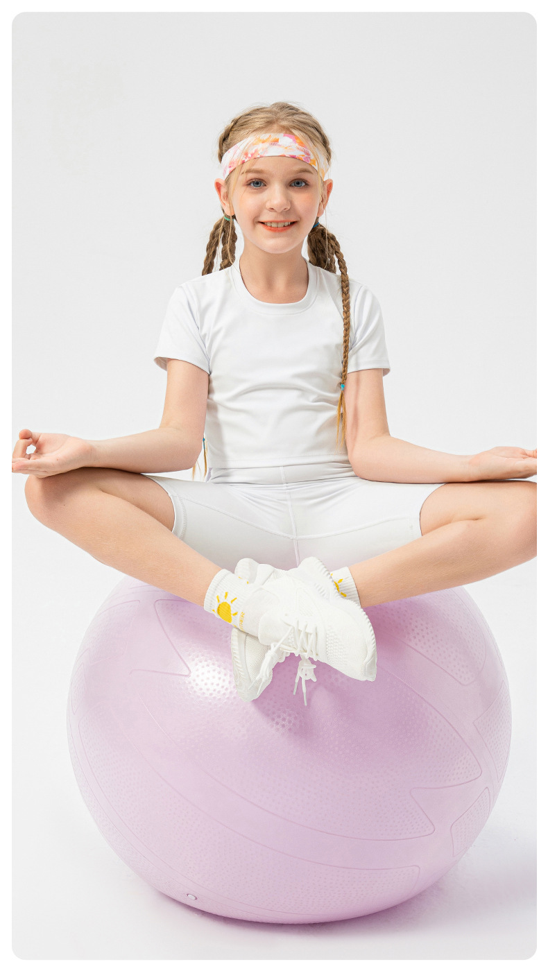 4 Colors Girls Kid Cute Shirt Quick Dry Breathable Stretch Short Sleeve Kids Clothing Children Yoga Sports Dance Tank Top Shirts